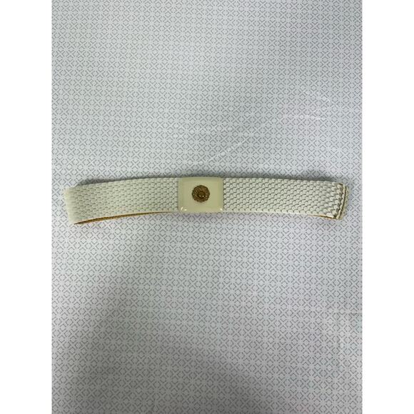 Vintage 60s Womens White Gold Belt